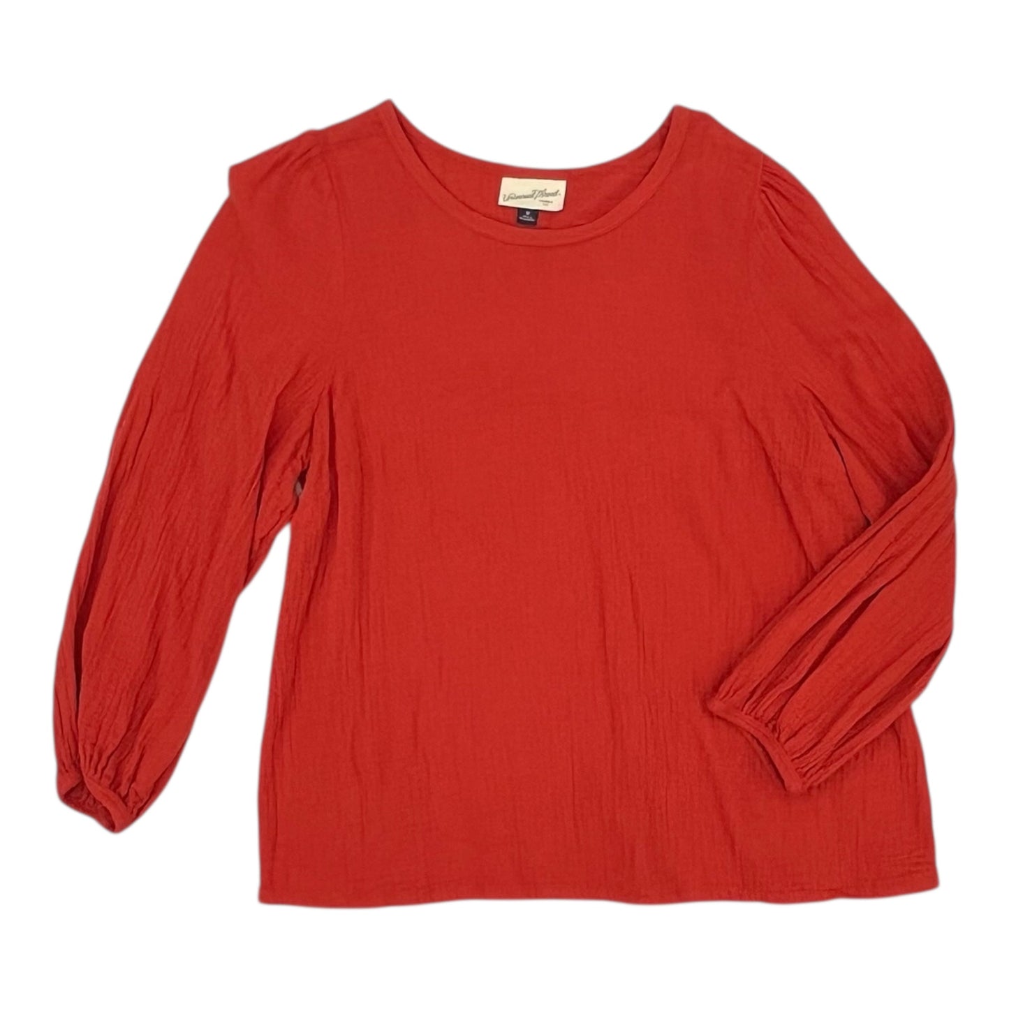 Blouse 3/4 Sleeve By Universal Thread In Orange, Size:M