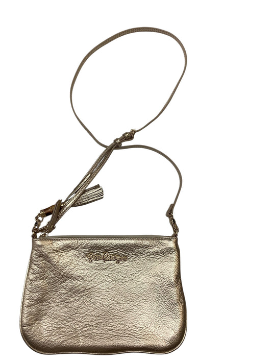 Handbag Designer By Lilly Pulitzer In Gold, Size:Medium