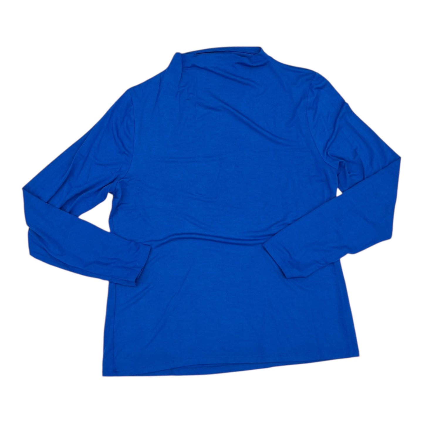 Blouse Ls By Ann Taylor In Blue, Size:L