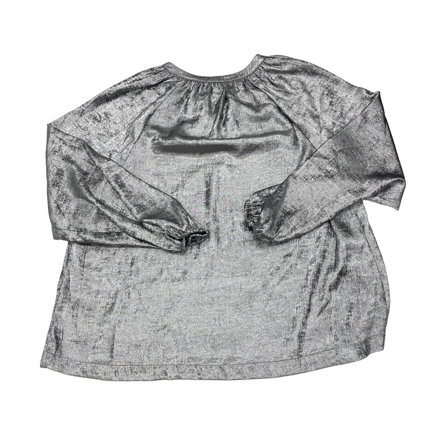 SILVER BLOUSE LS by OLD NAVY Size:M