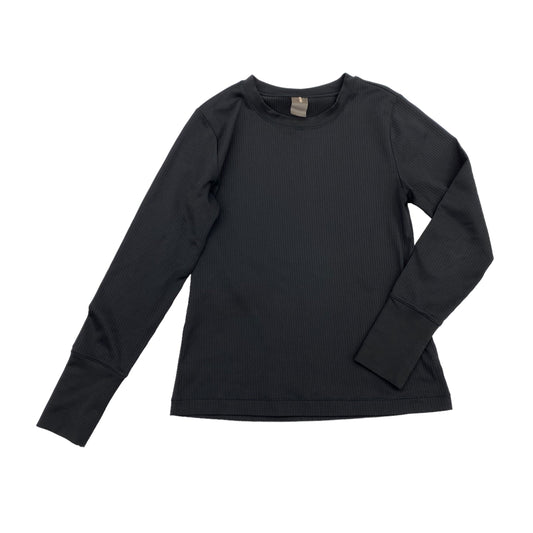 BLACK ATHLETIC TOP LS CREWNECK by CALIA Size:L