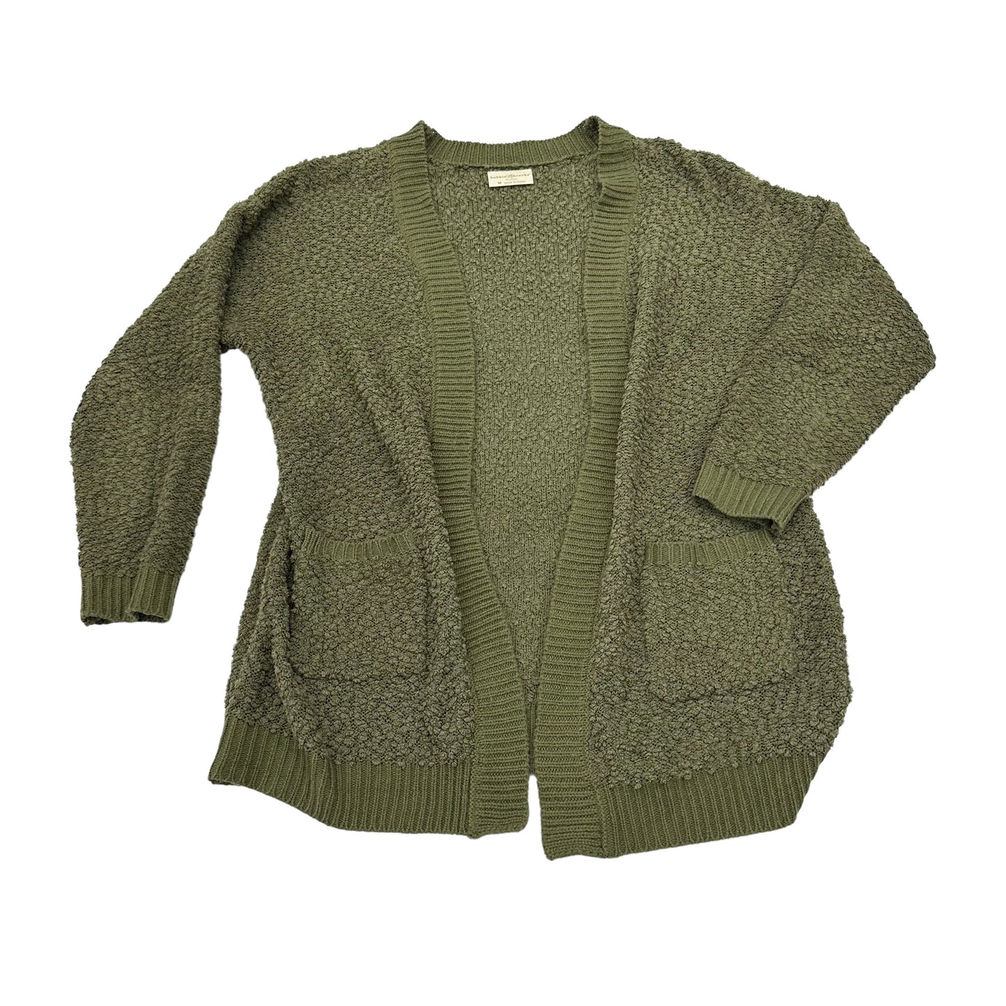 GREEN SWEATER CARDIGAN by BOBBIE BROOKS Size:M