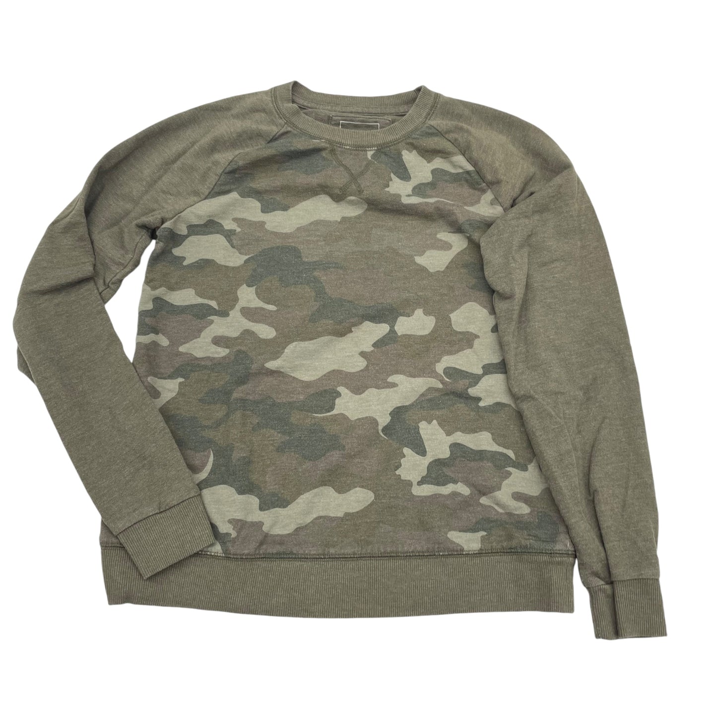 CAMOUFLAGE PRINT SWEATSHIRT CREWNECK by SONOMA Size:XS