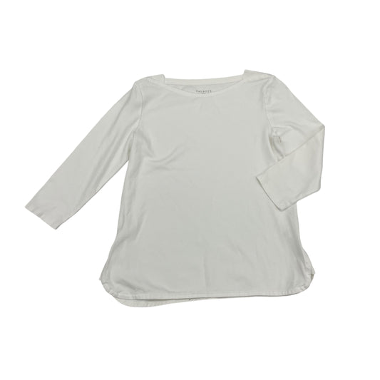 Top 3/4 Sleeve Basic By Talbots In White, Size:S