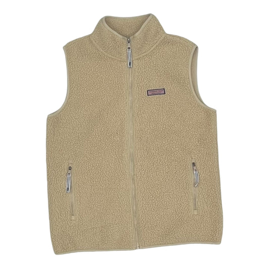 Vest Fleece By Vineyard Vines In Tan, Size:Xs