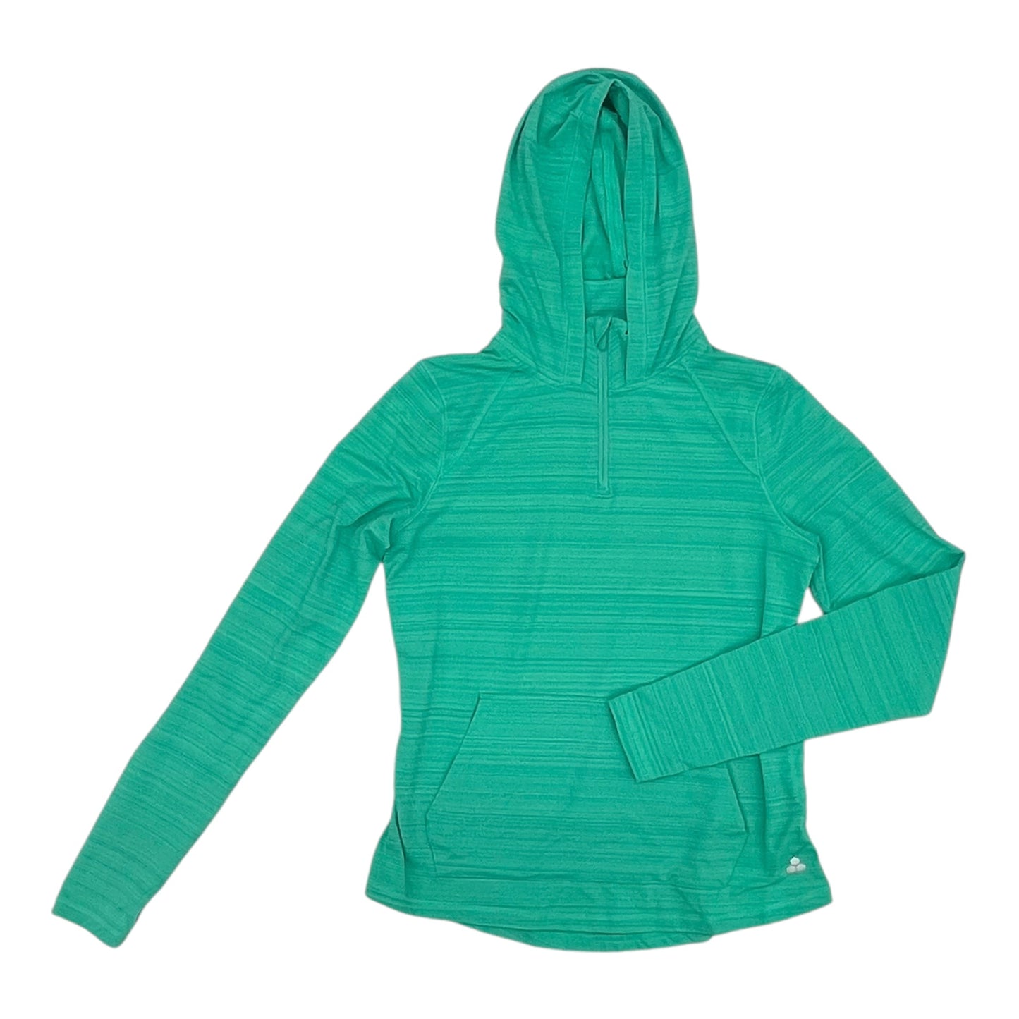 Athletic Top Ls Hoodie By Tek Gear In Green, Size:M