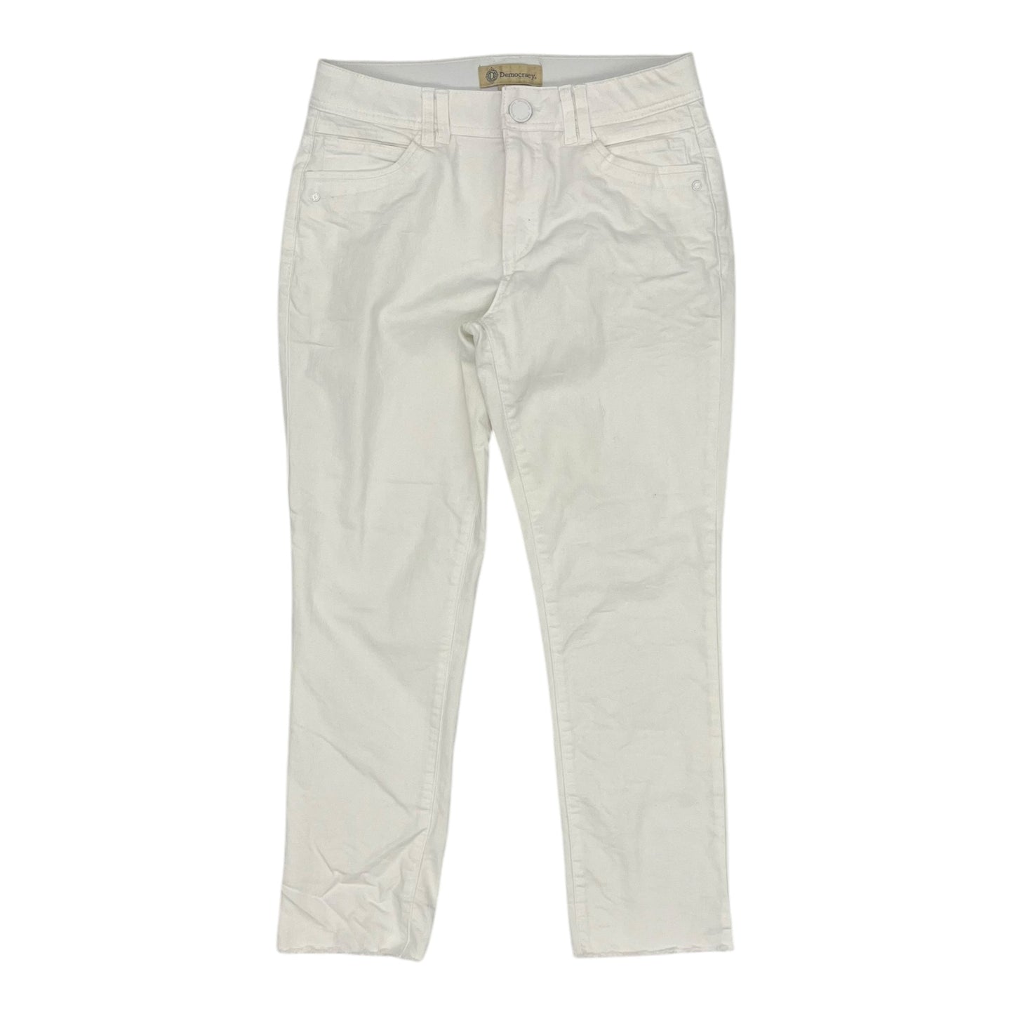 Jeans Straight By Democracy In White, Size:6