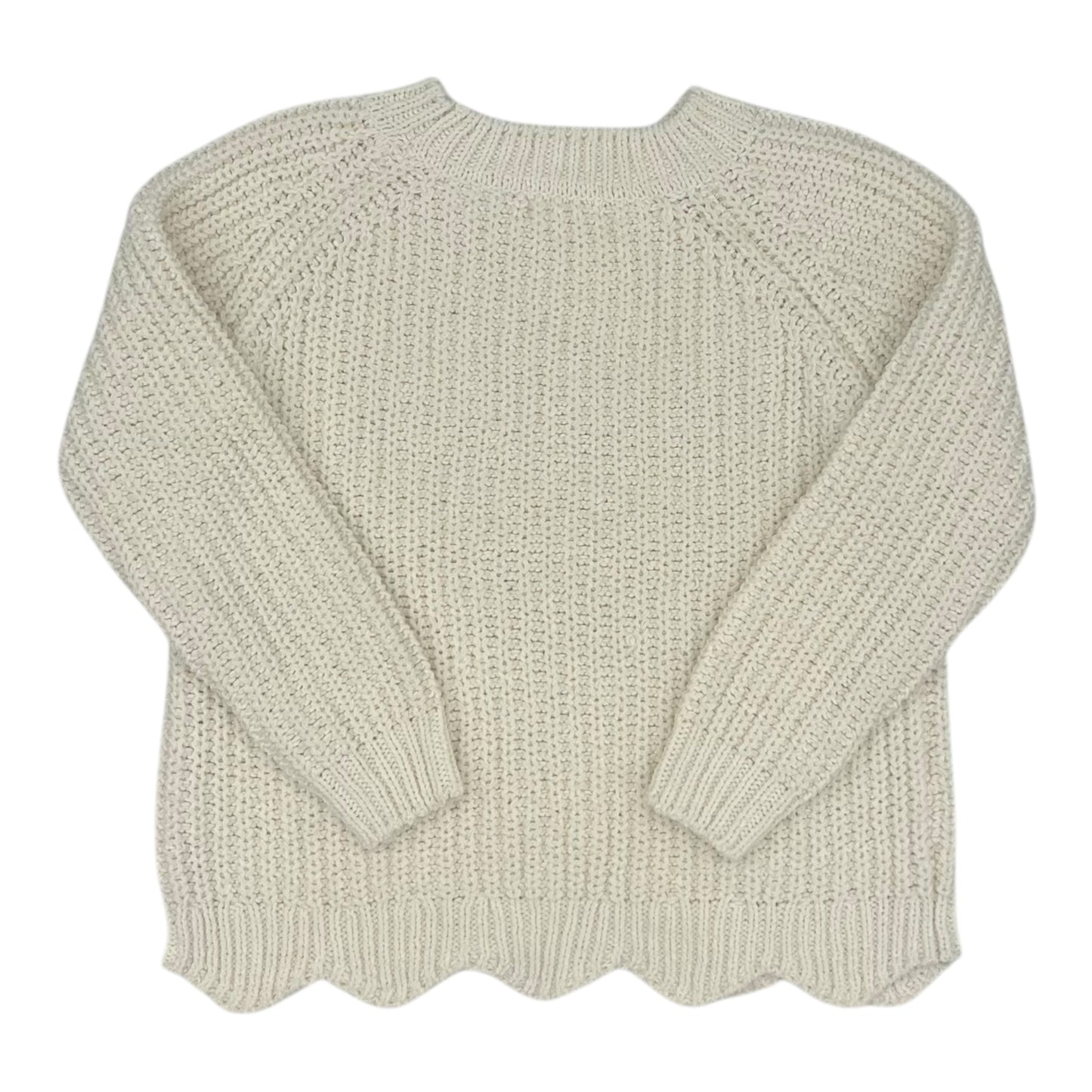 Sweater By Zenana Outfitters In Cream, Size:S