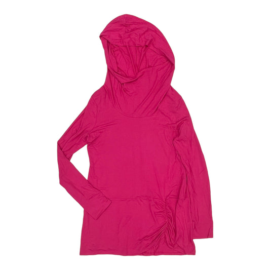 Athletic Top Ls Hoodie By Gaiam In Pink, Size:L