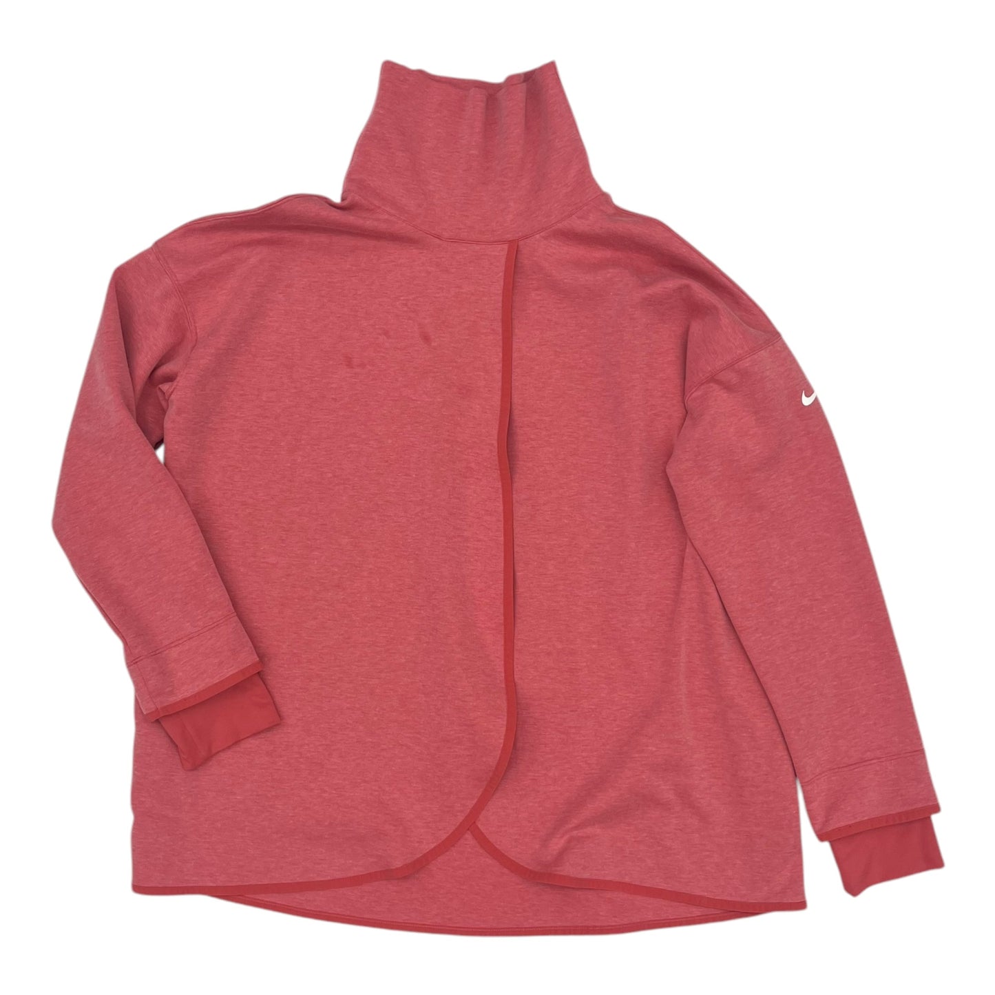 Athletic Sweatshirt Collar By Nike Apparel In Pink, Size:Xl