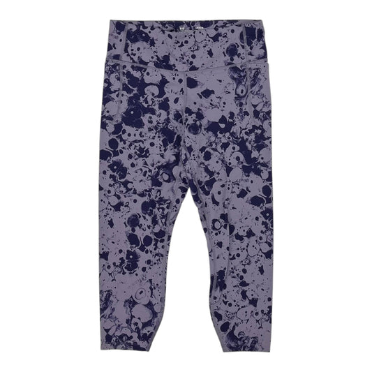 Athletic Leggings Capris By Under Armour In Purple, Size:L