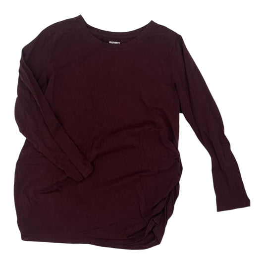 MATERNITY TOP LS by OLD NAVY in MAROON, Size:XL