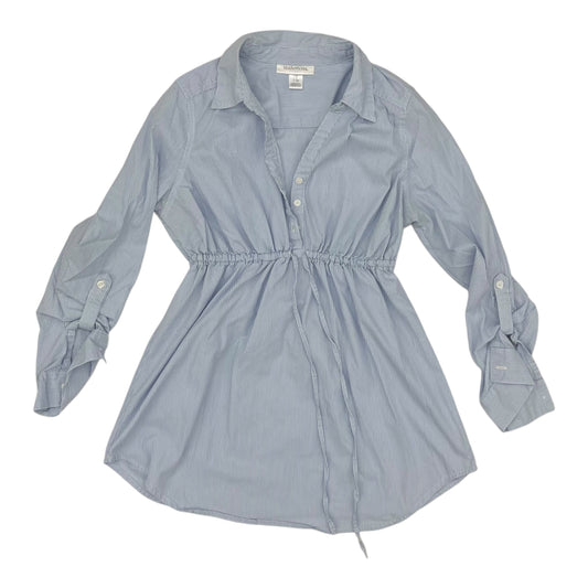 MATERNITY TOP LS by MOTHERHOOD in BLUE & WHITE, Size:S