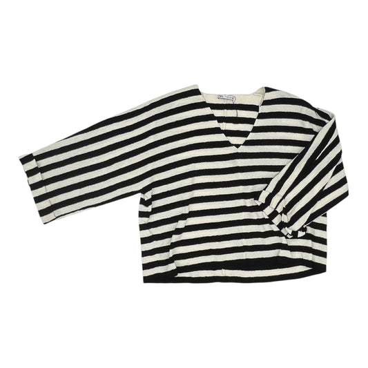Sweater By Zara In Black & Cream, Size:L