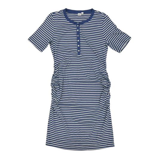 Mat Dress By Gap In Blue & Cream, Size:L