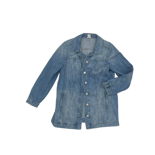 Jacket Denim By Chicos In Blue Denim, Size:Sp