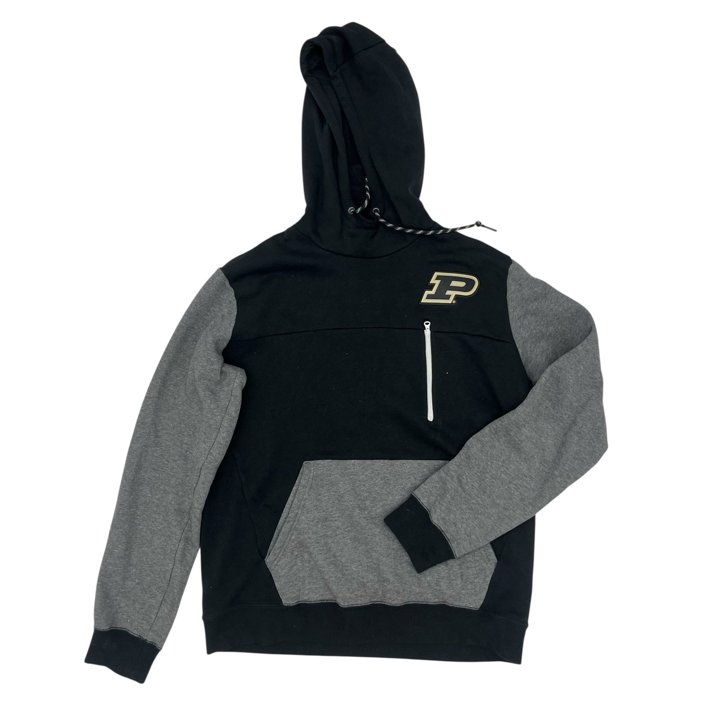 Athletic Sweatshirt Hoodie By Nike In Black, Size:L