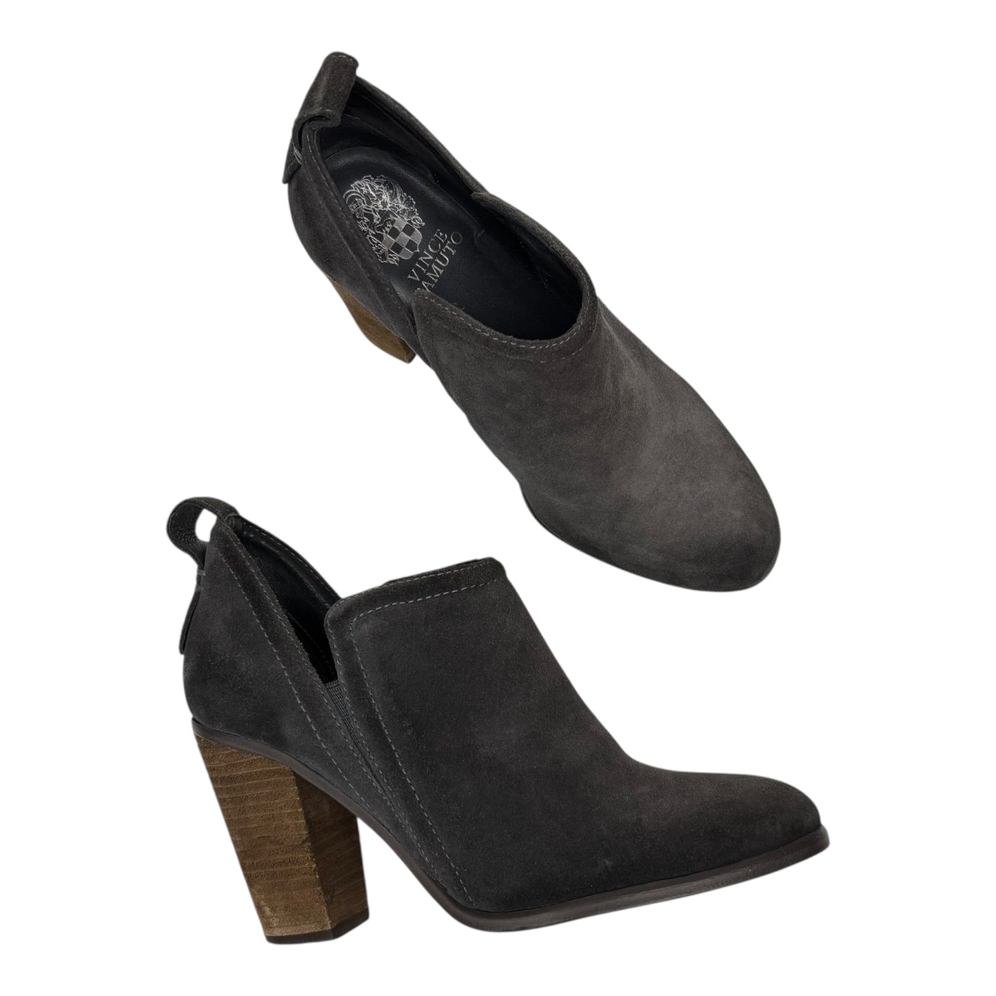 Boots Ankle Heels By Vince Camuto In Grey, Size:7