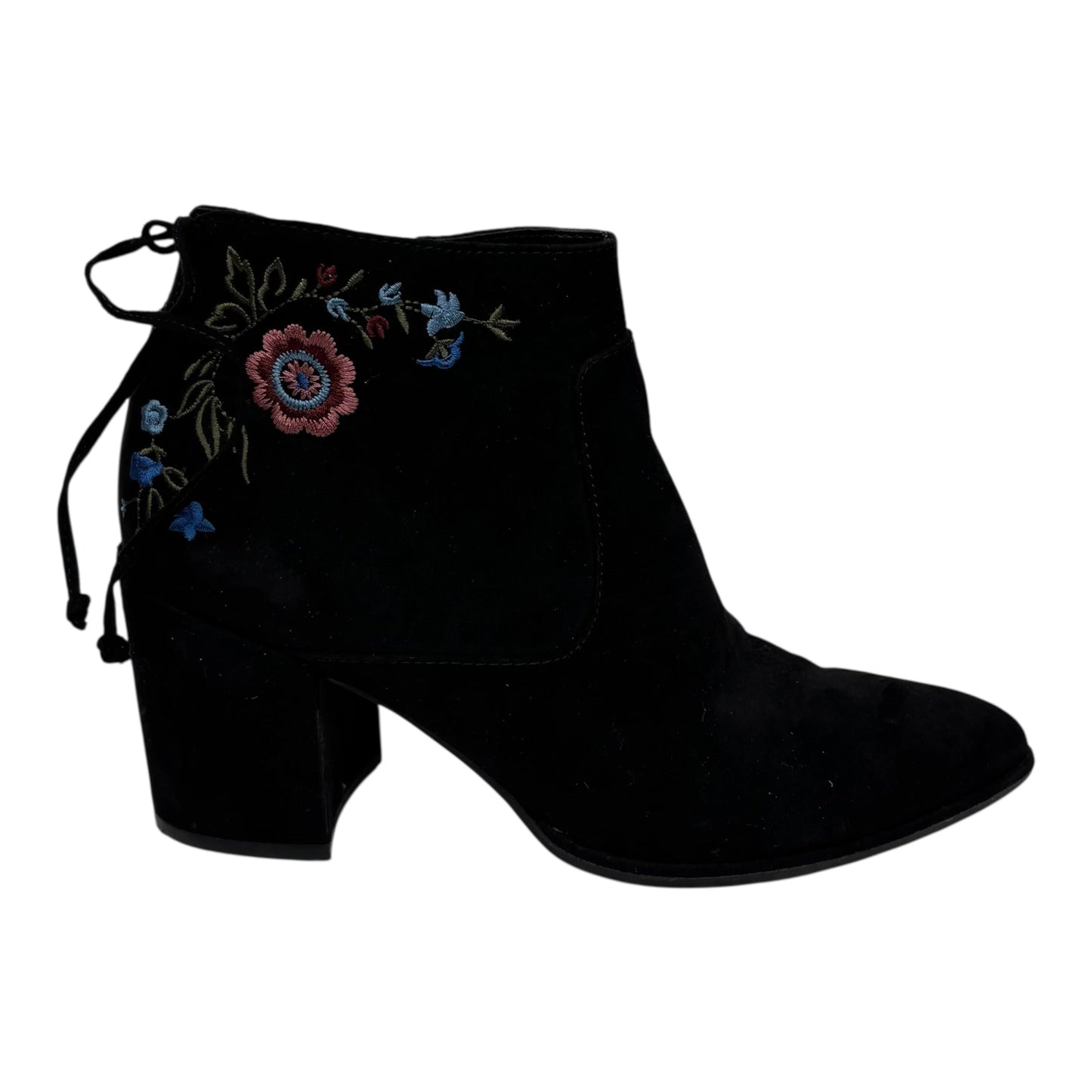 Boots Ankle Heels By Unisa In Black, Size:7.5