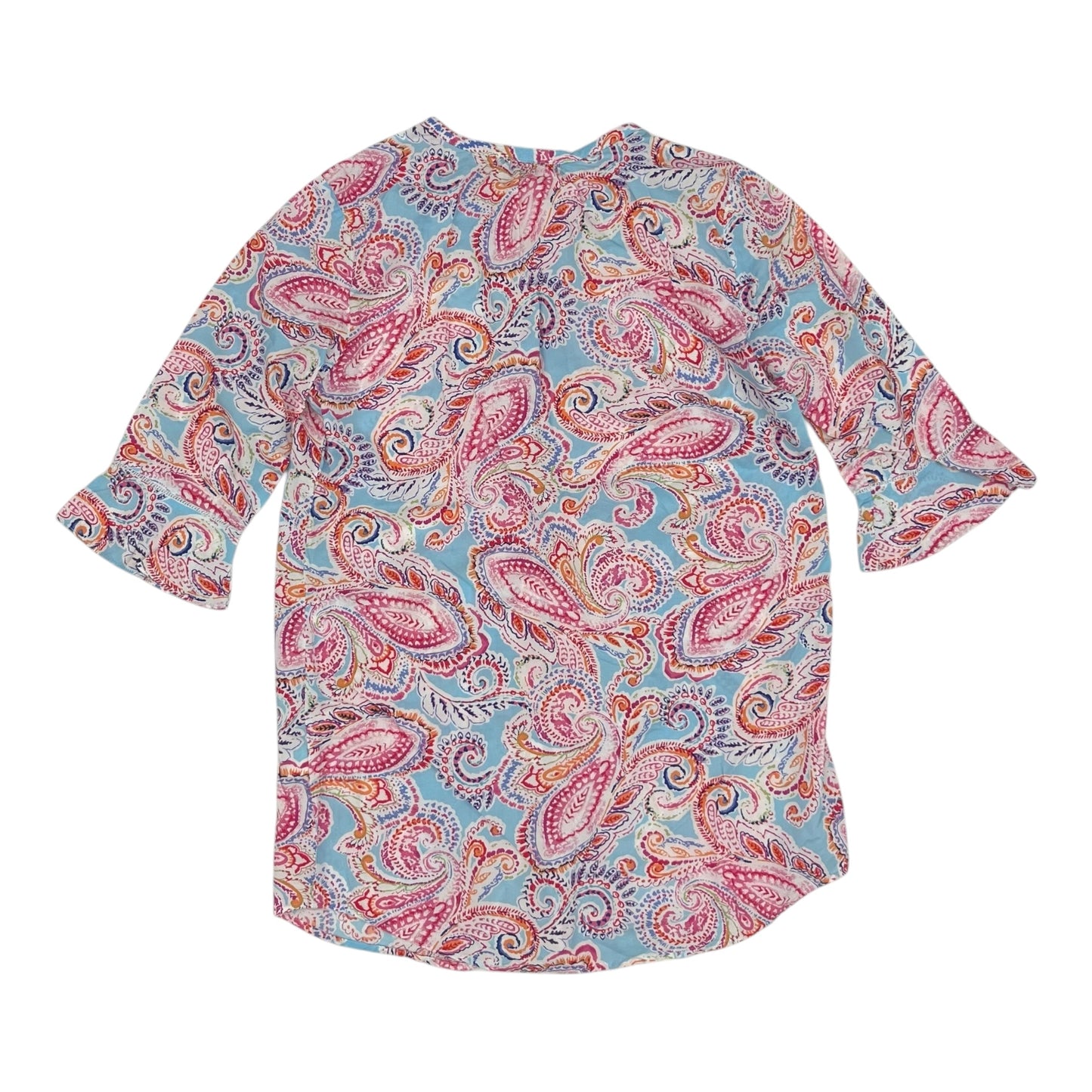 Tunic 3/4 Sleeve By Lauren By Ralph Lauren In Multi, Size:M