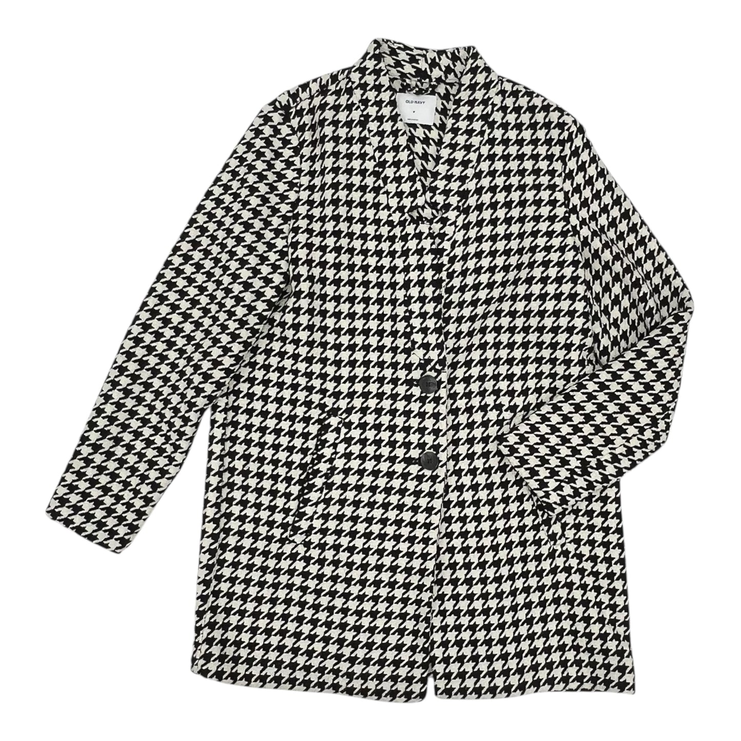 Coat Peacoat By Old Navy In Black & White, Size:M