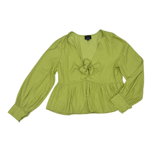 Blouse Ls By Lumiere In Green, Size:L