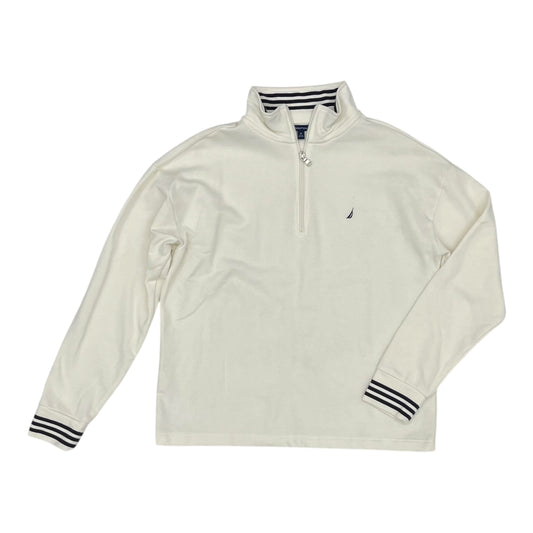 Sweatshirt Collar By Nautica In Cream, Size:M