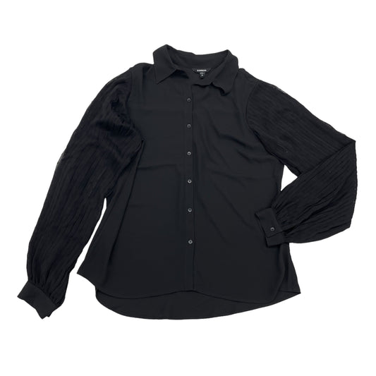 BLACK BLOUSE LS by EXPRESS Size:M