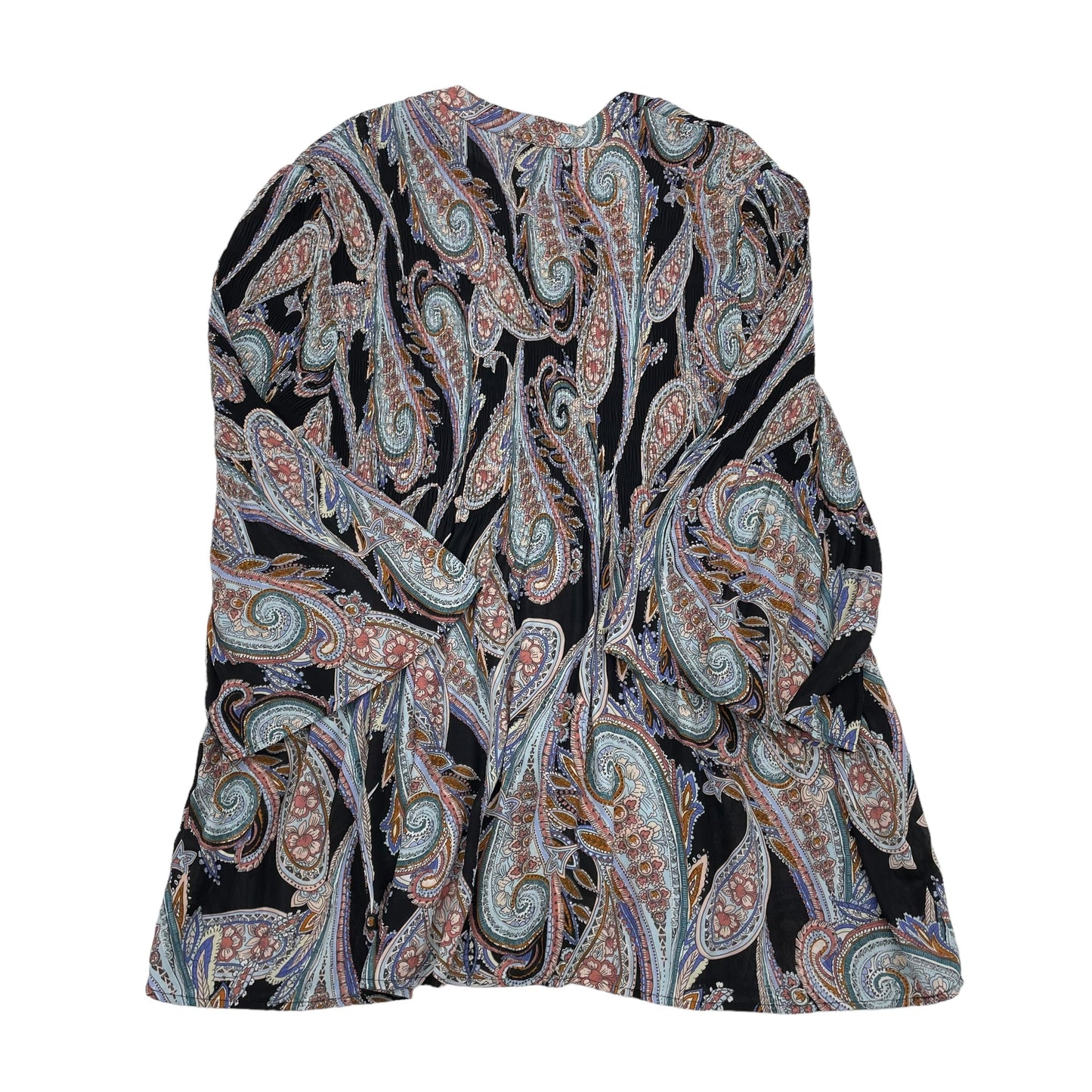 PAISLEY PRINT BLOUSE LS by SPENSE Size:2X