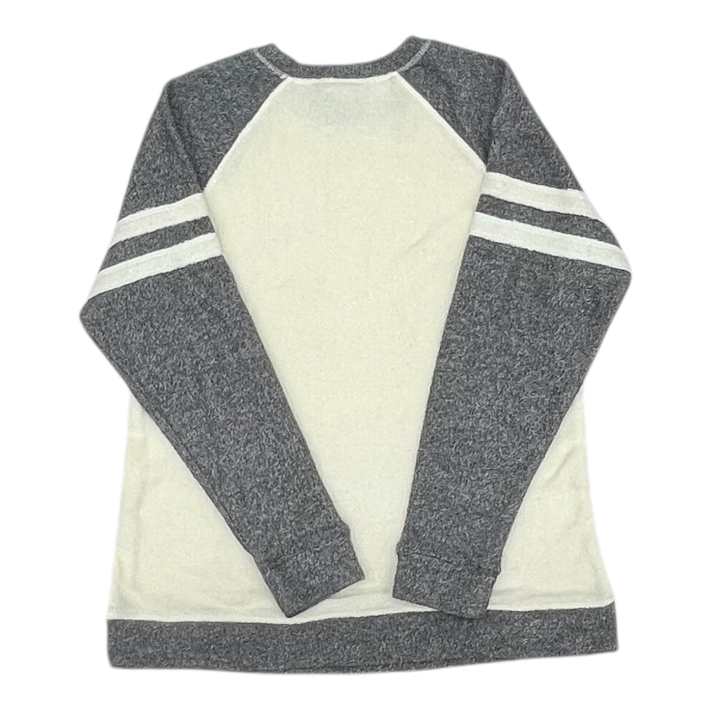 Top Ls By Clothes Mentor In Grey & White, Size:L