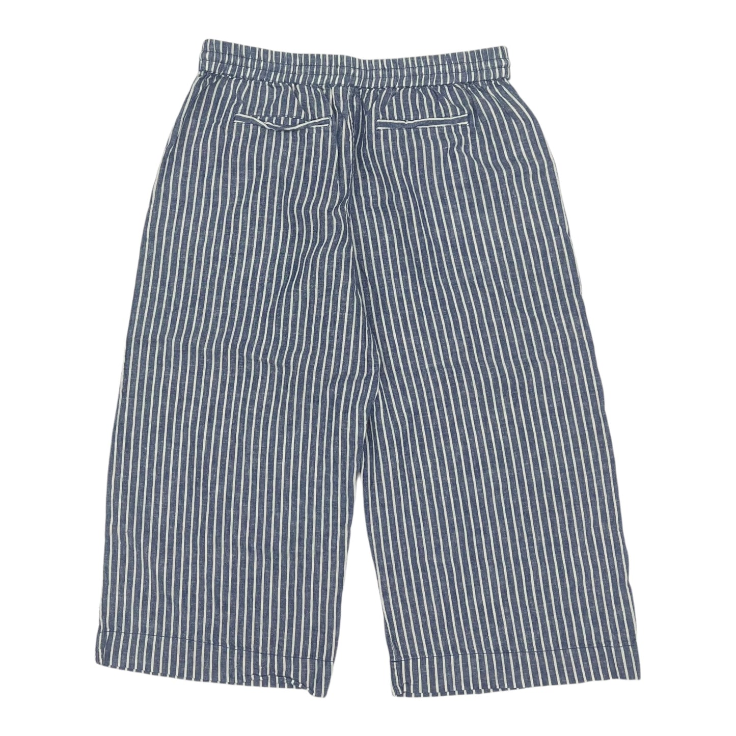 Pants Cropped By Beachlunchlounge In Blue & White, Size:M