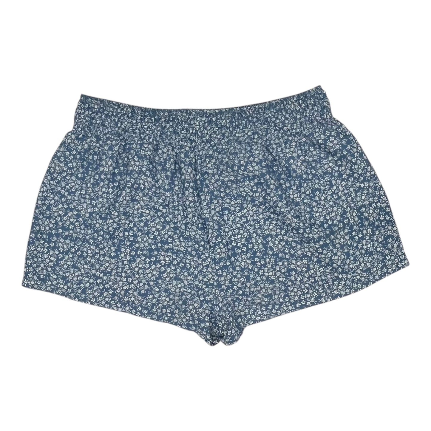 Shorts By Shein In Blue & White, Size:4X