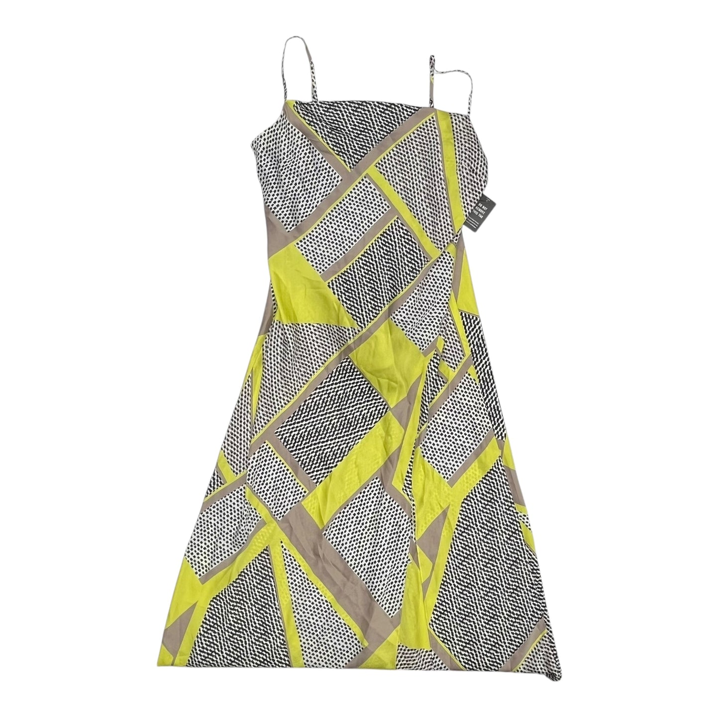 Dress Party Long By Express In Black & Yellow, Size:L