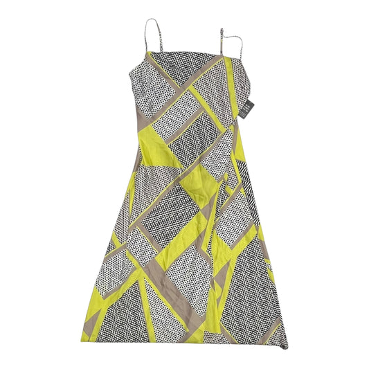 Dress Party Long By Express In Black & Yellow, Size:L