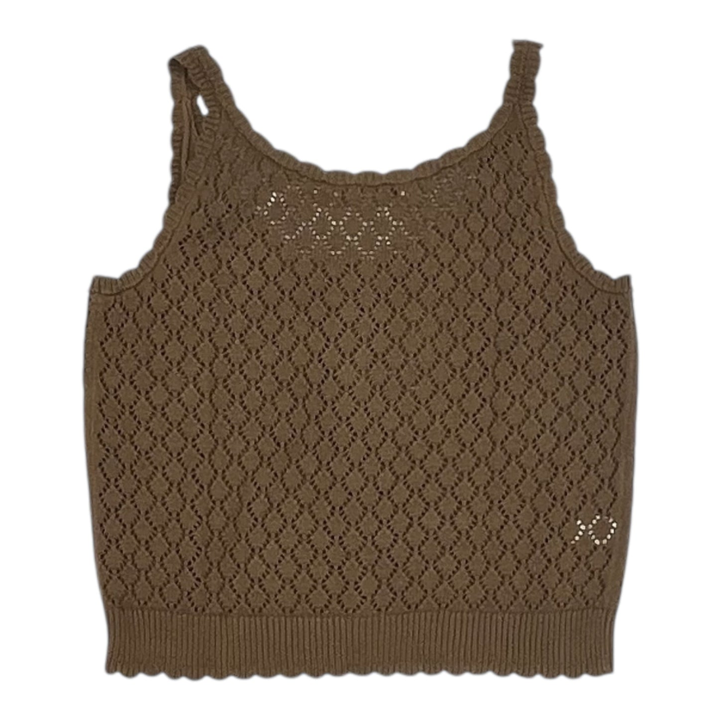 Vest Sweater By Loft In Brown, Size:L