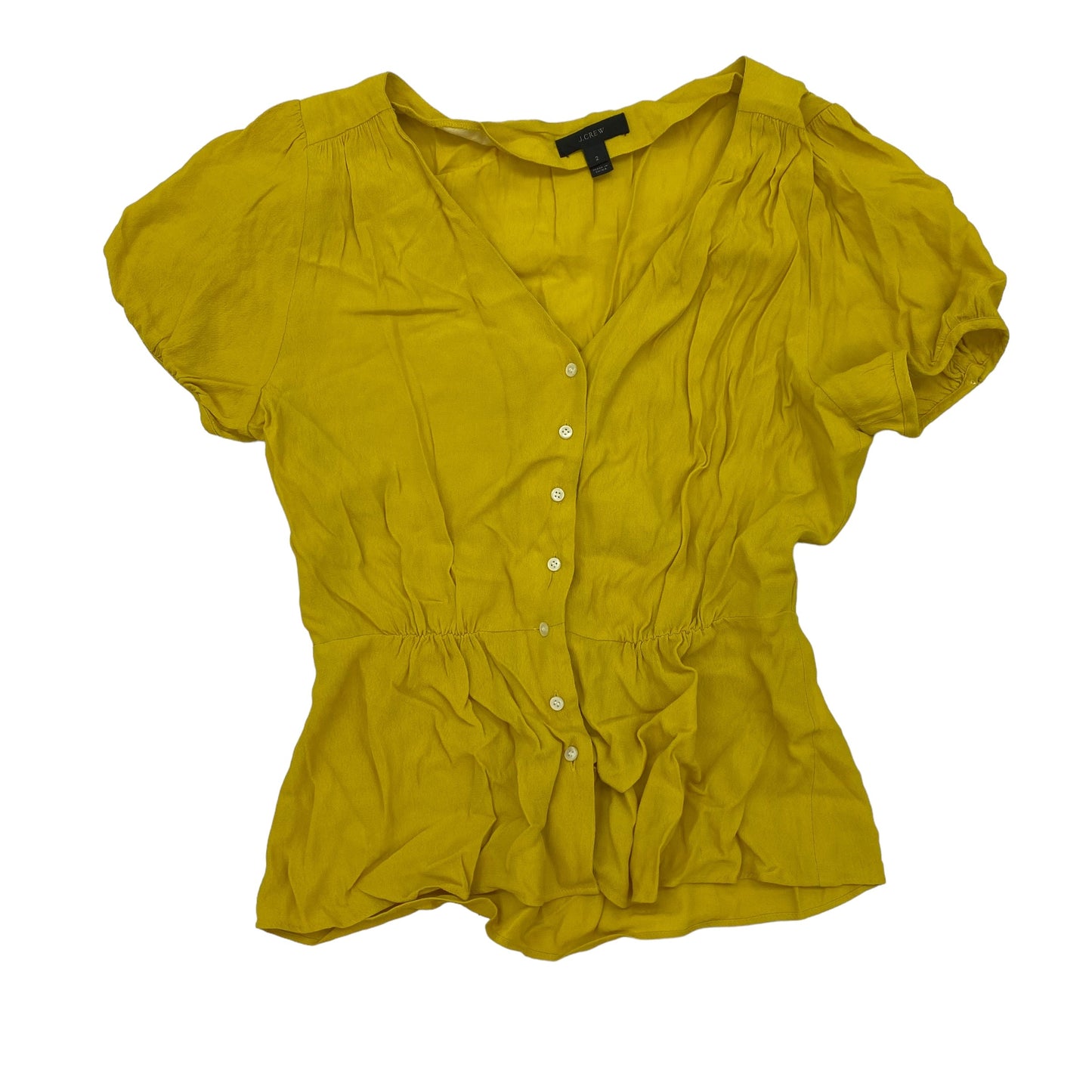 YELLOW TOP SS by J. CREW Size:XS