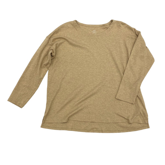 TAN TOP LS by J. JILL Size:PETITE L