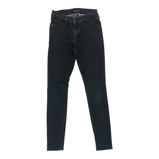 Jeans Skinny By Lucky Brand In Black Denim, Size:0