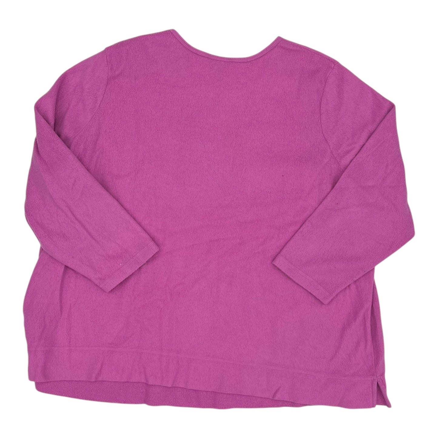 Sweatshirt Crewneck By Woman Within In Pink, Size:3X