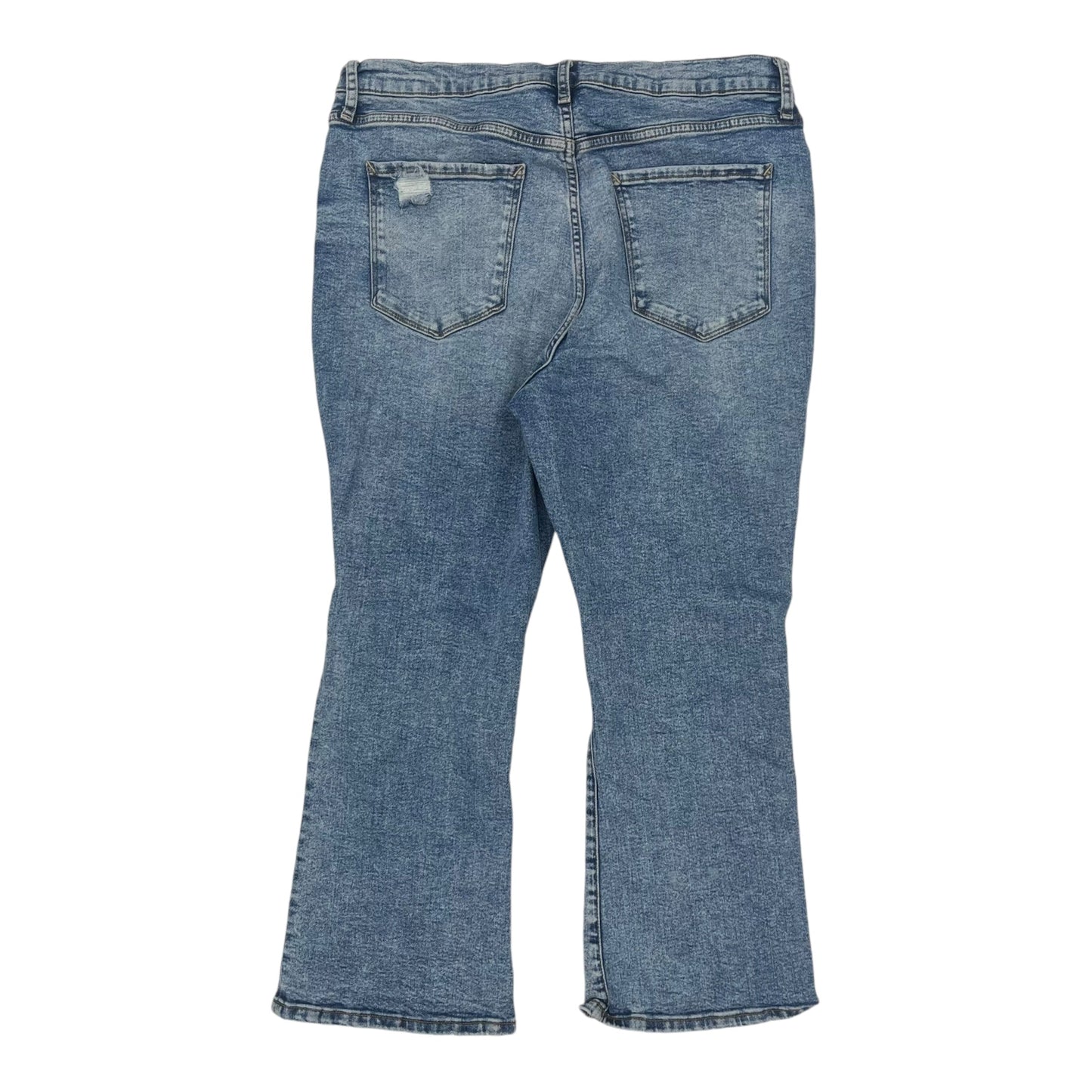 Jeans Flared By Ana In Blue Denim, Size:16