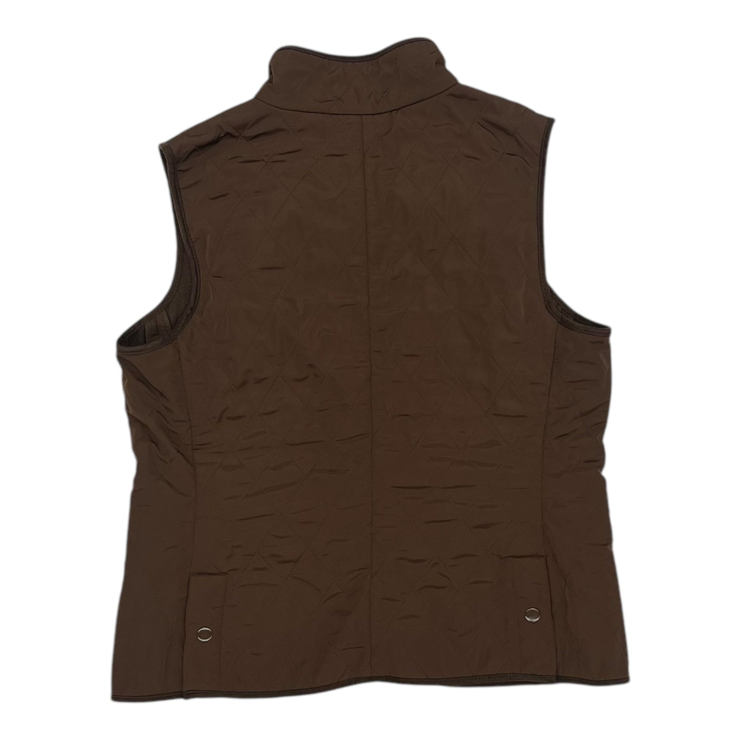 Vest Puffer & Quilted By Talbots In Brown, Size:M