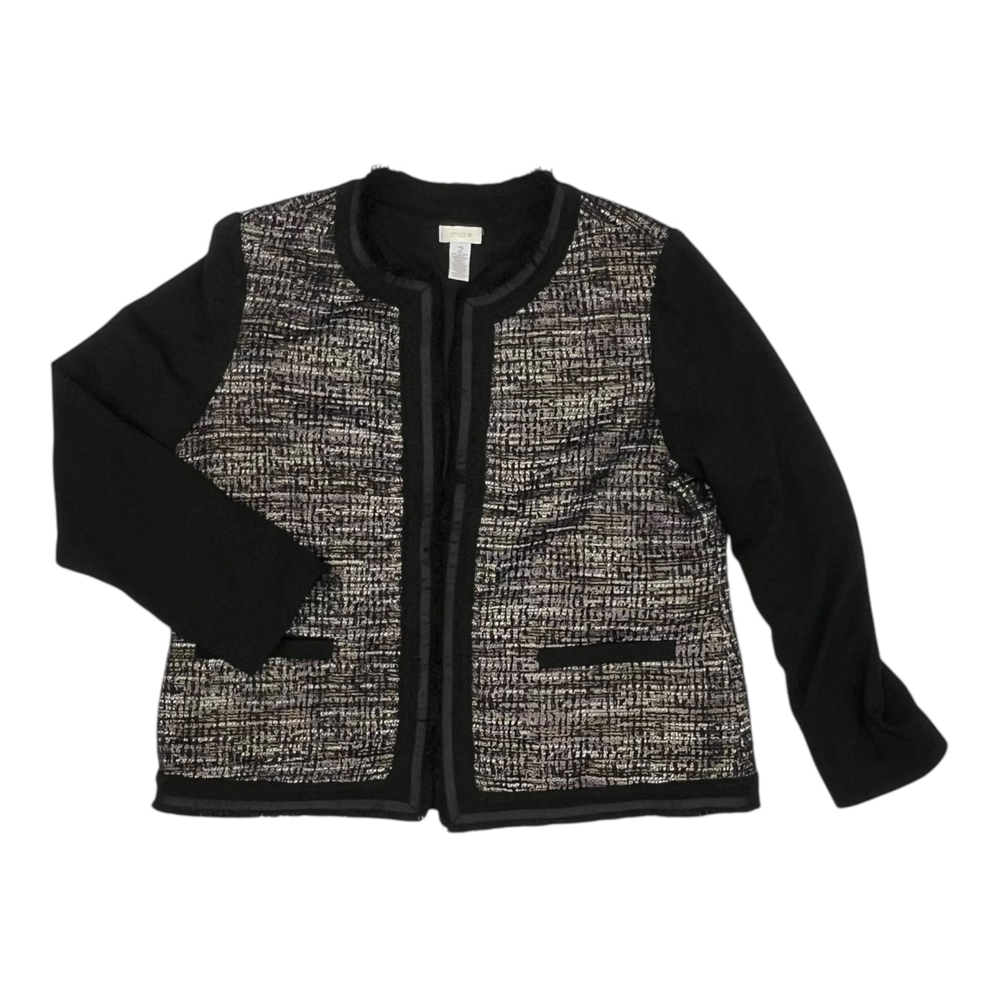 Blazer By Chicos In Black, Size:L