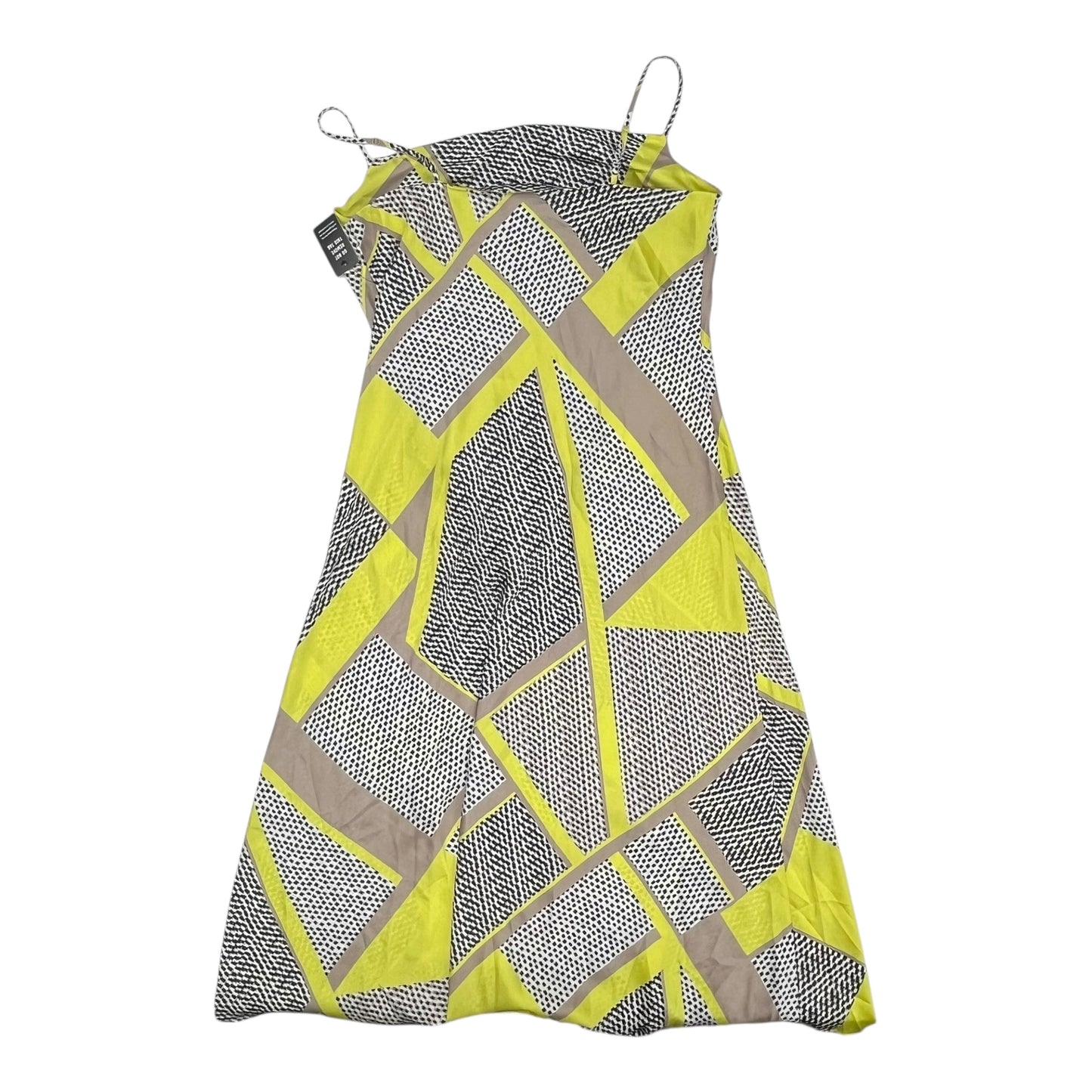 Dress Party Long By Express In Black & Yellow, Size:L