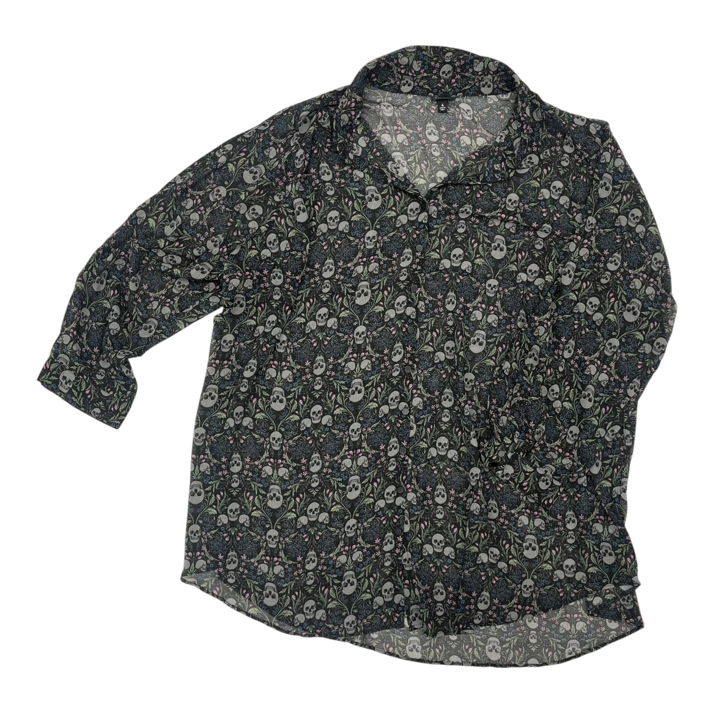 Blouse Ls By Torrid In Black, Size:4X