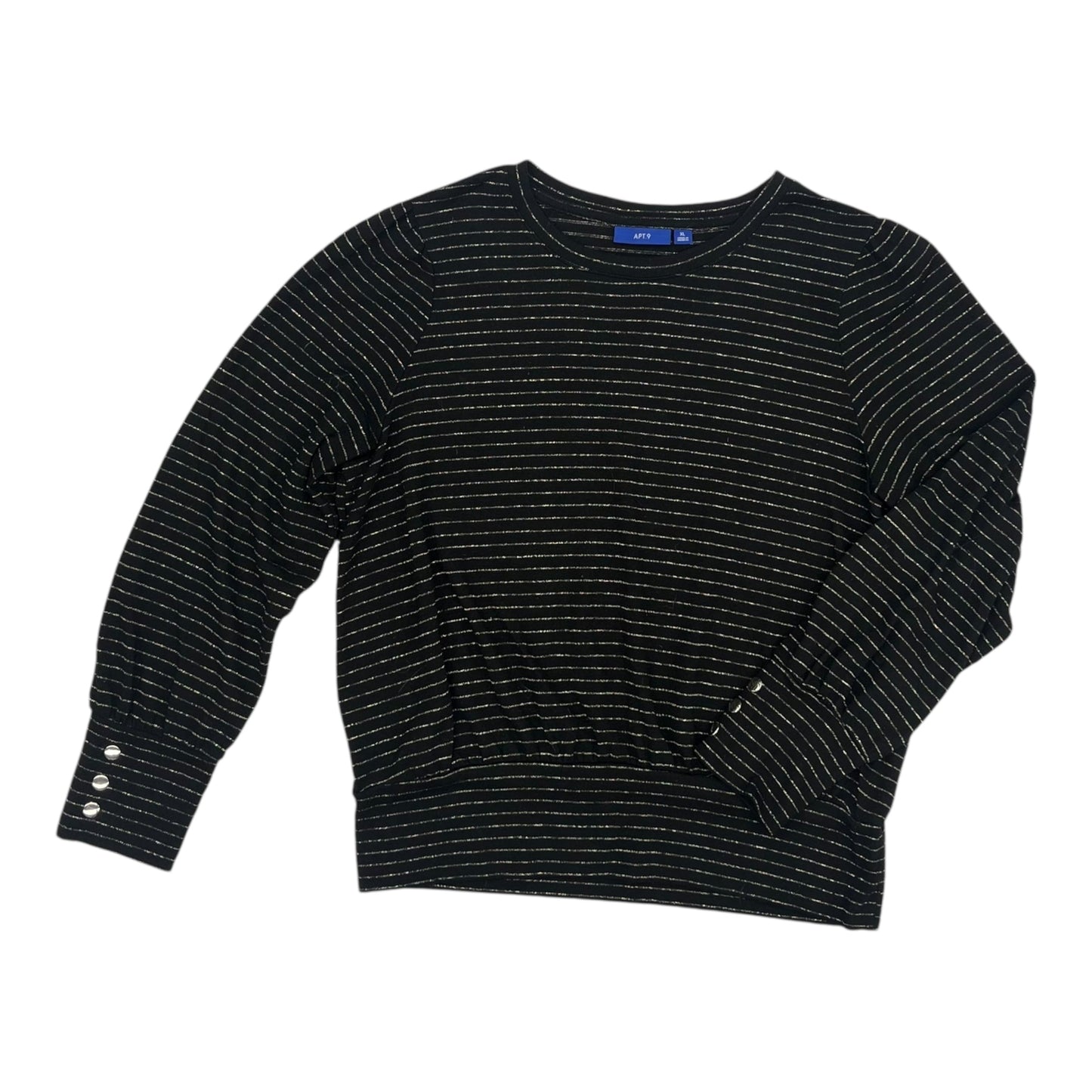 Top Ls By Apt 9 In Black, Size:Xl