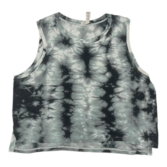 Athletic Tank Top By Lululemon In Black & White, Size:L