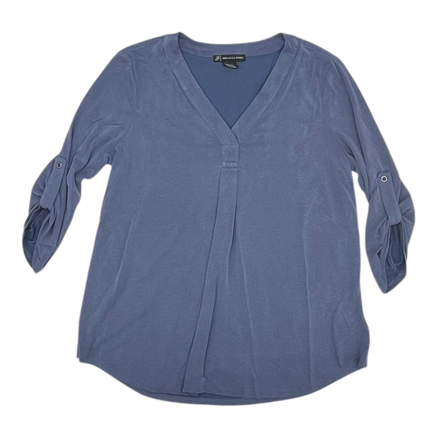 Top 3/4 Sleeve By Adrianna Papell In Blue, Size:S