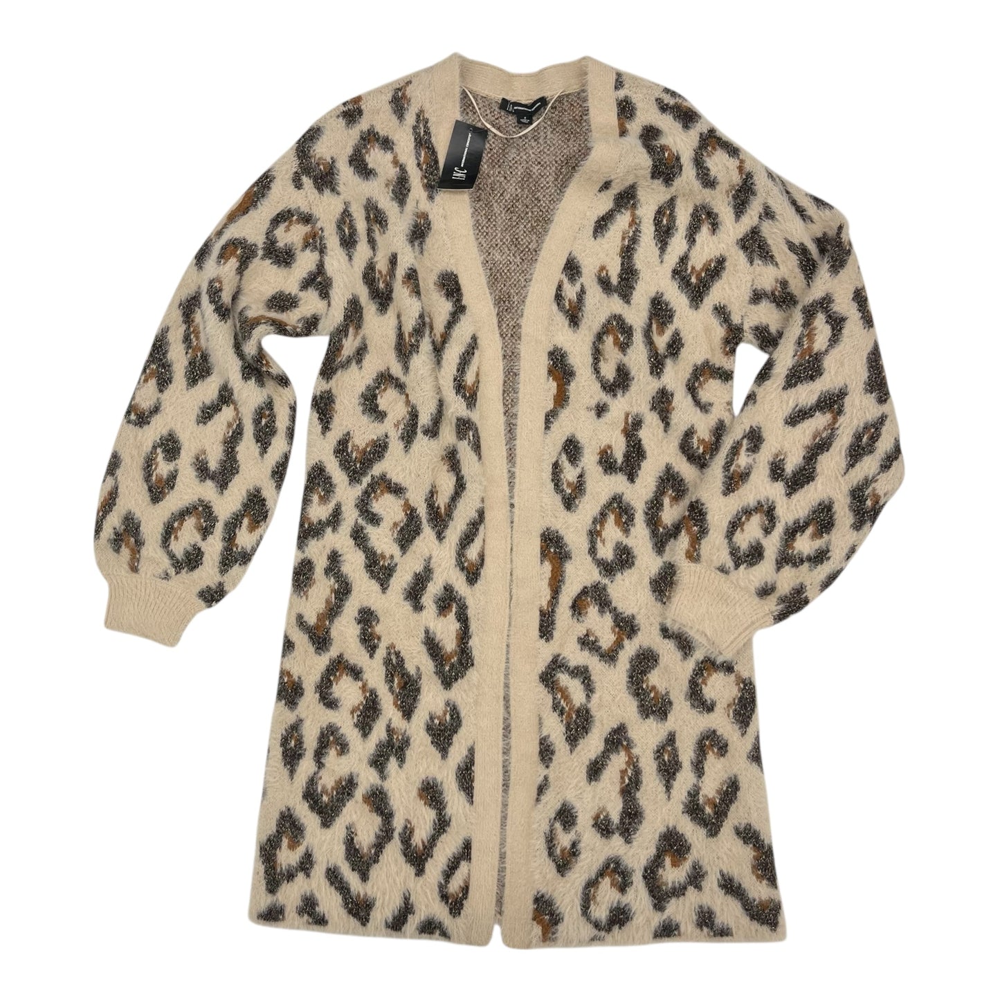Sweater Cardigan By Inc In Leopard Print, Size:S