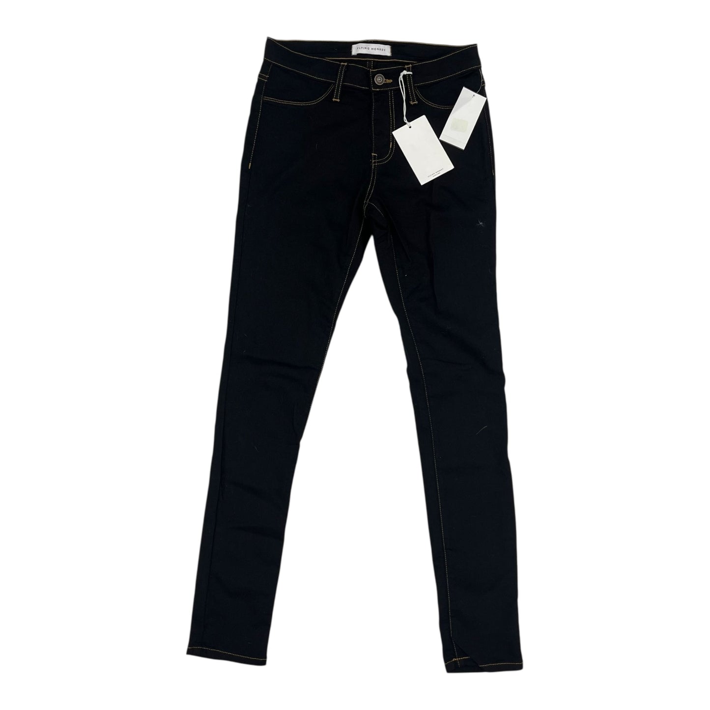 Jeans Skinny By Flying Monkey In Black Denim, Size:4