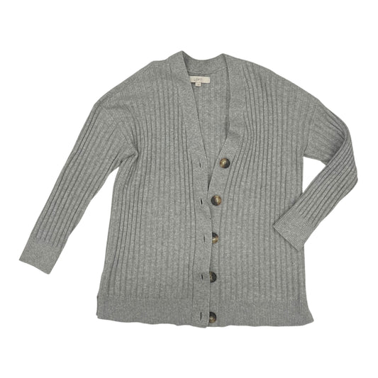 Sweater Cardigan By Loft In Grey, Size:L